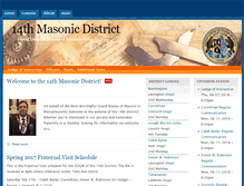 Tablet Screenshot of district14masons.org